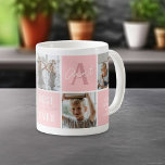 Modern Aunt Auntie Photo Collage Pink Coffee Mug<br><div class="desc">Our Cute Auntie Coffee Mug,  adorned with elegant pink squares,  and inscribed with quotes that tug at the heartstrings of any aunt. What makes it even more special is the personal touch of adding your 5 favourite photos with your aunty,  making every coffee break a trip down memory lane.</div>