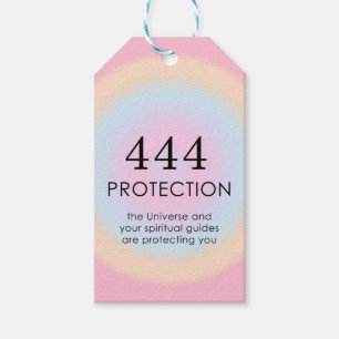 Modern Aura Angel Numbers Numerology 444    Gift Tags