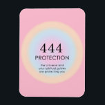 Modern Aura Angel Numbers Numerology 444 Magnet<br><div class="desc">Relaxing spiritual ombre design, featuring angel numbers 444, a number, that symbolizes that you are protected by Universe and your spiritual guides, no matter hardship you may face.</div>