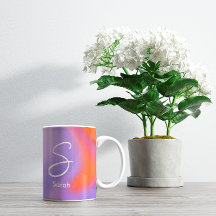 Modern aura colourful gradient typography