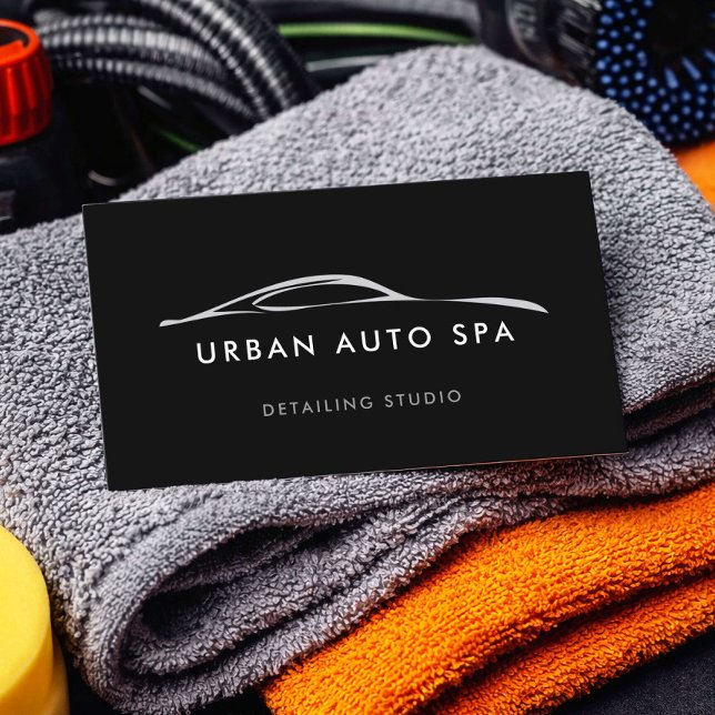 Modern Auto Spa Detailing Business Card (Creator Uploaded)