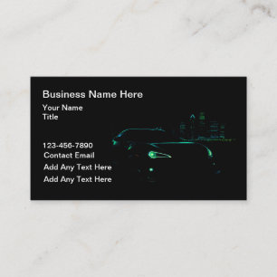 Modern Automotive Unique Business Cards