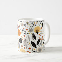 Modern Autumn Fall Boho Botanical Floral 