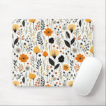 Modern Autumn Fall Boho Botanical Floral  Mouse Pad<br><div class="desc">Modern Autumn Fall Botanical Floral boho Pattern</div>