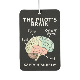 Modern Aviation Pilot Name Pilots Brain Part Air Freshener