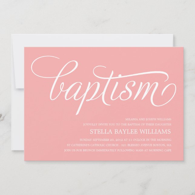 MODERN BABY | BAPTISM INVITATION (Front)
