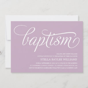 MODERN BABY BAPTISM INVITATION