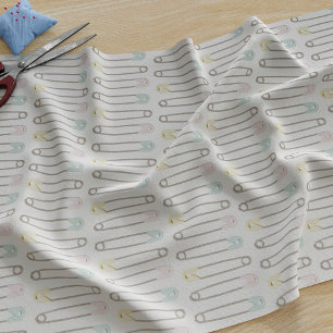 Modern Baby Diaper Pin Pattern Nursery Fabric