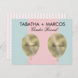 Modern Baby Gender Reveal DIY Scratch Cards