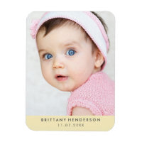 Modern Baby Photo | Pastel Yellow
