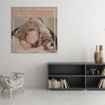 Modern Baby Photo | You Make My Life Complete Gift Canvas Print<br><div class="desc">Modern Baby Photo | You Make My Life Complete Gift</div>