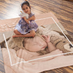 Modern Baby Photo | You Make My Life Complete Gift Fleece Blanket<br><div class="desc">Modern Baby Photo | You Make My Life Complete Gift</div>