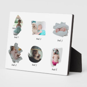 Modern Baby Photos Collage Plaque