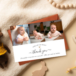 Modern Baby Shower 3 Photos Stylish Thank You