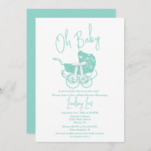 Modern Baby Shower Gender Neutral Invitation