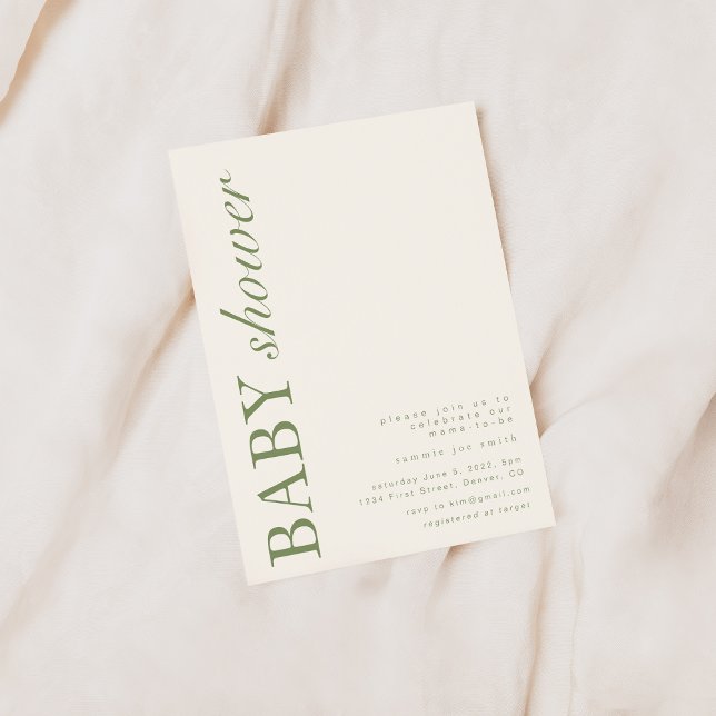 Modern Baby Shower Invitation Template (Creator Uploaded)