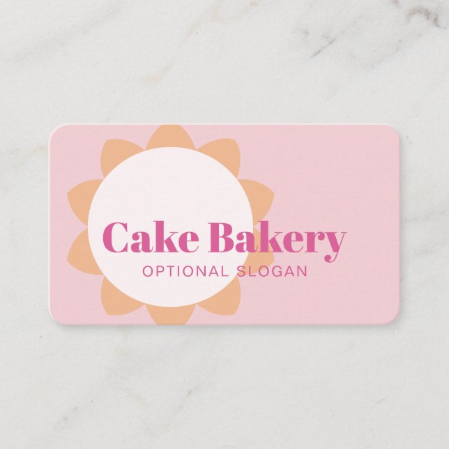 Modern Baker Pastry Chef Bakery Business Card (Front)