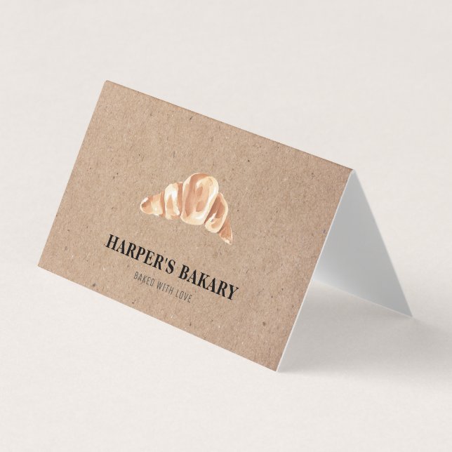 Modern Bakery Professional Logo Business Card (Front)