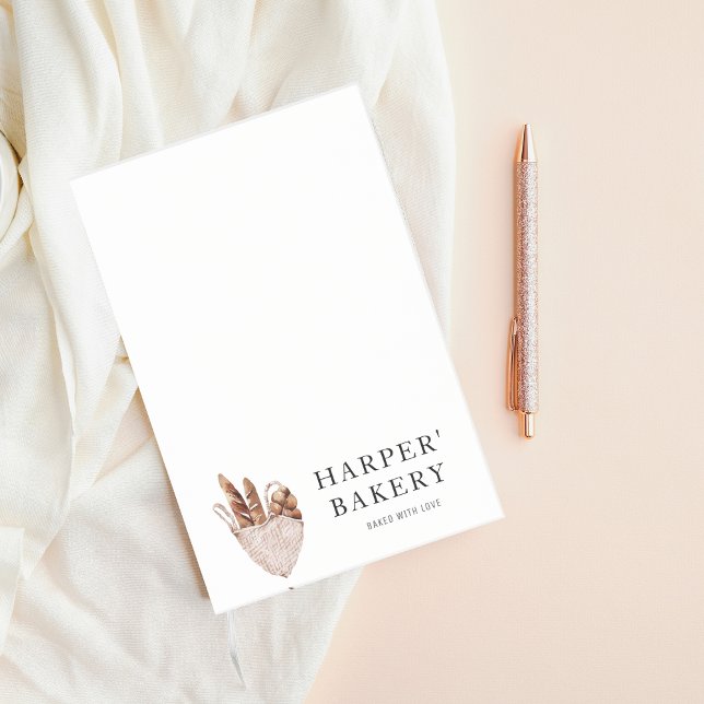 Modern Bakery Professional Logo Post-it Notes (Creator Uploaded)