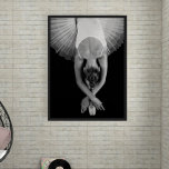 Modern Ballerina Black and White Photo Art Poster<br><div class="desc">Elevate your space with the timeless grace of the Modern Ballerina Black and White Photo Art Poster. This striking artwork captures the elegance and strength of a ballerina in a beautifully composed black-and-white photograph. The image portrays the ballerina in a dynamic pose, showcasing her poise, flexibility, and the delicate balance...</div>