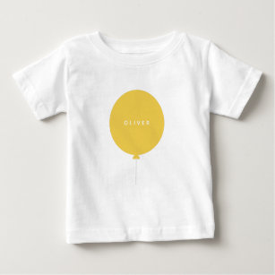 Modern Balloon   Sunshine Yellow Happy Cute Name Baby T-Shirt