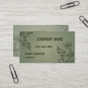 Modern Bamboo Graphic Business Card