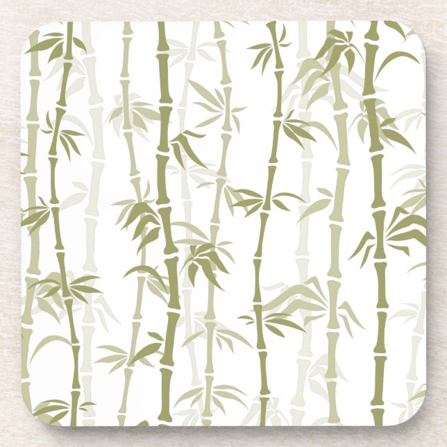 Modern Bamboo Trees Coaster (Front)
