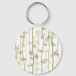 Modern Bamboo Trees Keychain