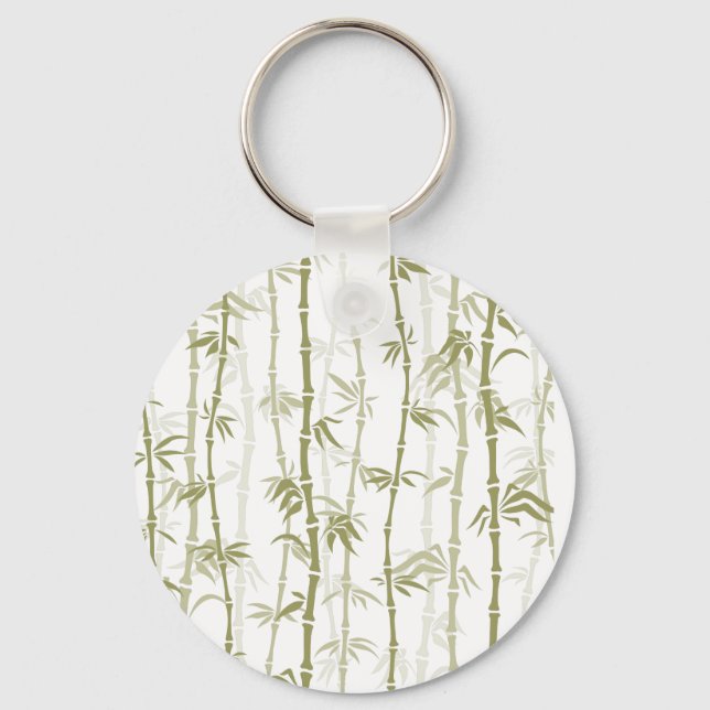 Modern Bamboo Trees Keychain (Front)