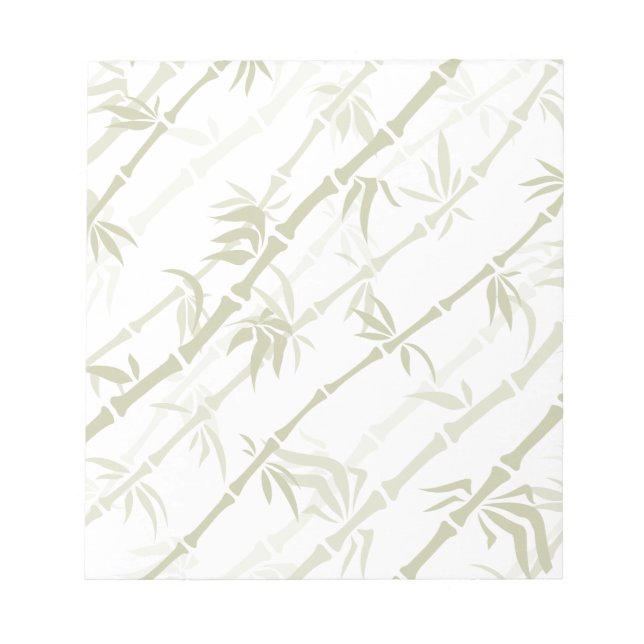 Modern Bamboo Trees Notepad (Front)