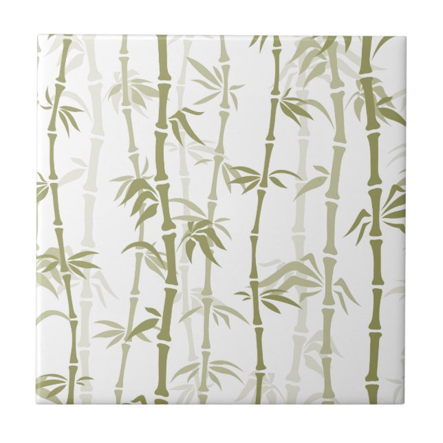 Modern Bamboo Trees Tile (Front)