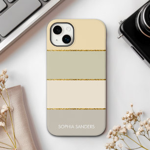 Modern band   Elegant Pastel Yellow Tones Case-Mate iPhone 14 Case
