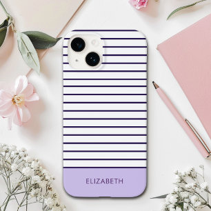 Modern band   Minimalist Purple Color Case-Mate iPhone 14 Case