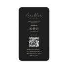 Modern Barber Barbershop Black Script Professional