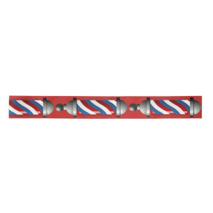 Modern Barber Pole Satin Ribbon