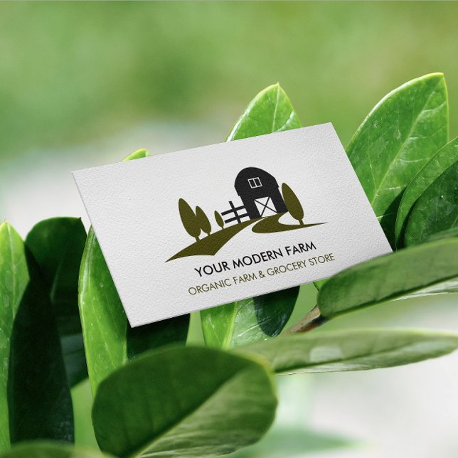 MODERN BARN EDITABLE COLOR FARMING BUSINESS CARD (Creator Uploaded)