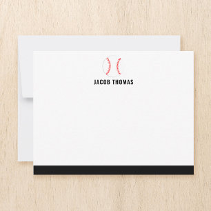 Modern Baseball Personalized Flat Card