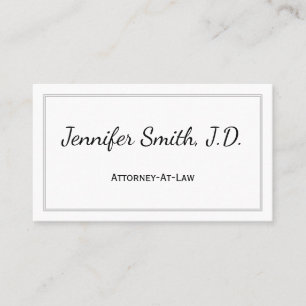 Modern & Basic Attorney-At-Law Business Card