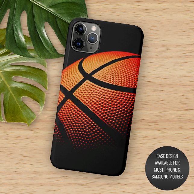 Modern Basketball Sport Ball Skin Texture Pattern Case-Mate iPhone Case (Creator Uploaded)