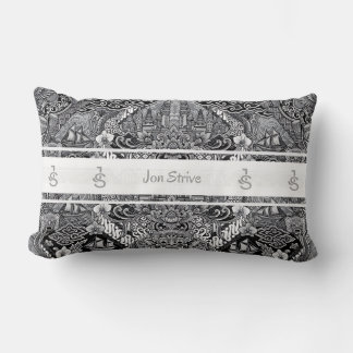 Modern BATIK Pattern Lumbar Pillow