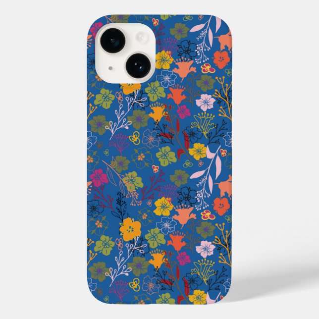 Modern Batik Victoria Blue Case-Mate iPhone Case (Back)