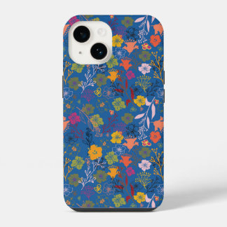 Modern Batik Victoria Blue iPhone 14 Case