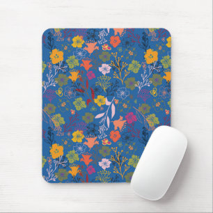 Modern Batik Victoria Blue Mouse Pad