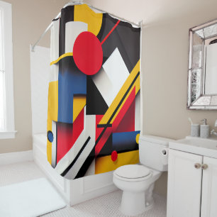 Modern Bauhaus Colourful Abstract Geometric Shapes