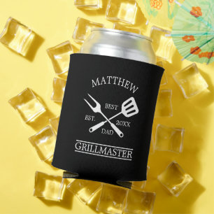 Modern BBQ Grill Master Fathers Day Gifts Can Cooler