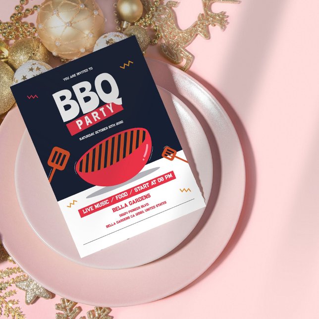 Modern BBQ Party Invitation (Creator Uploaded)