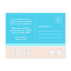 Modern Beach & Cute Flip Flops New Address Moving