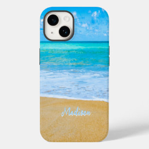  Modern Beach Sand Sky  Personalized    iPhone 14 Case