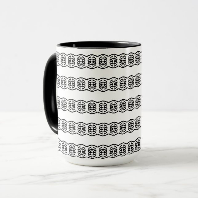 Modern Beautiful Geometric Pattern Mug (Front Left)