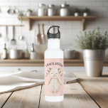 Modern Beauty Pastel Pink Bunny With Name 710 Ml Water Bottle<br><div class="desc">Modern Beauty Pastel Pink Bunny With Name</div>